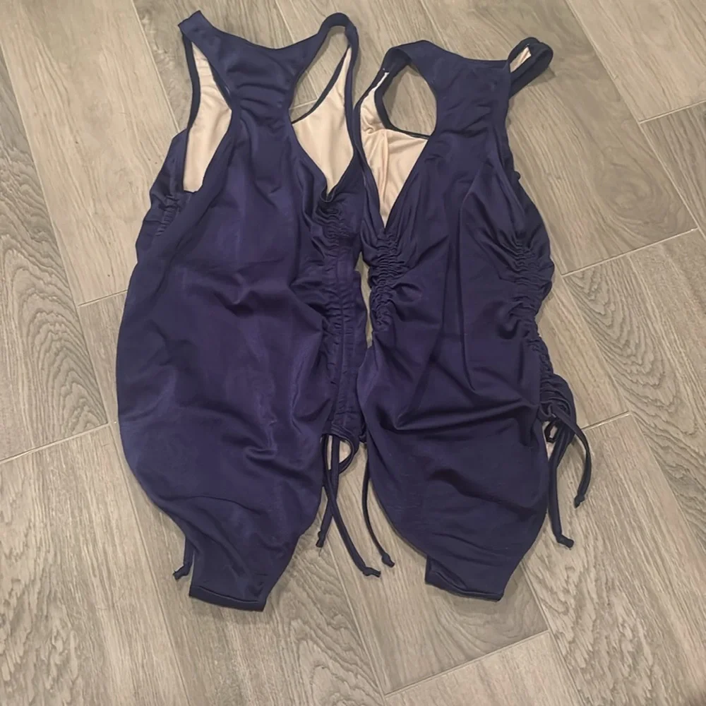 Random Hearts Girls Dark Blue One Piece Baithing Suits Size 12